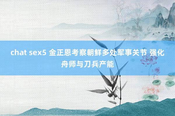 chat sex5 金正恩考察朝鲜多处军事关节 强化舟师与刀兵产能