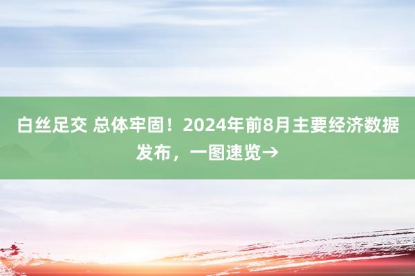 白丝足交 总体牢固！2024年前8月主要经济数据发布，一图速览→