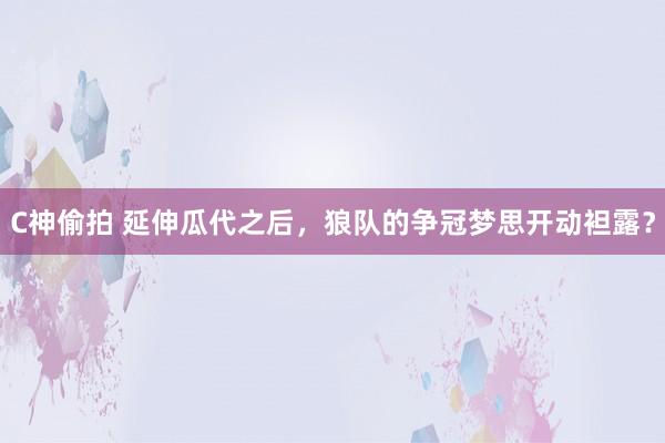 C神偷拍 延伸瓜代之后，狼队的争冠梦思开动袒露？