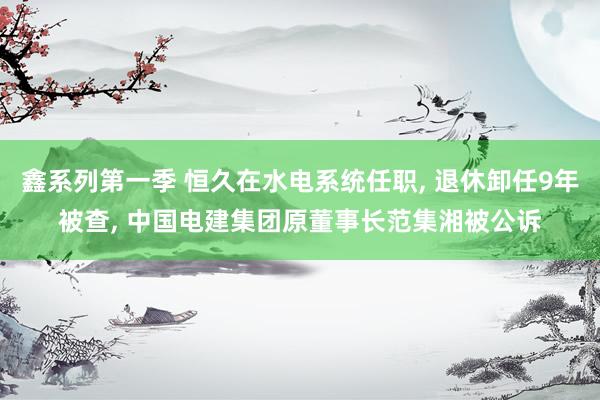 鑫系列第一季 恒久在水电系统任职， 退休卸任9年被查， 中国电建集团原董事长范集湘被公诉