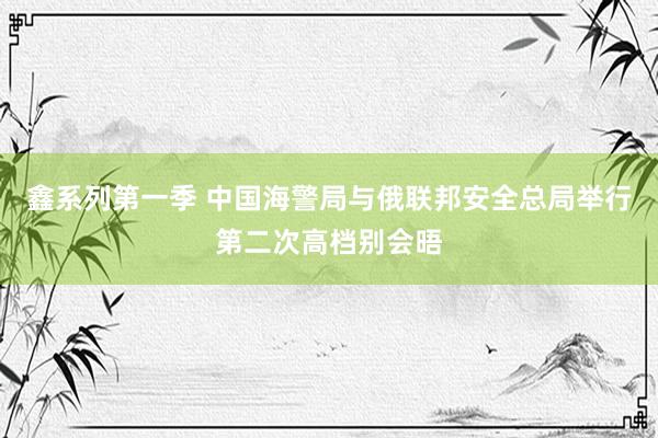 鑫系列第一季 中国海警局与俄联邦安全总局举行第二次高档别会晤