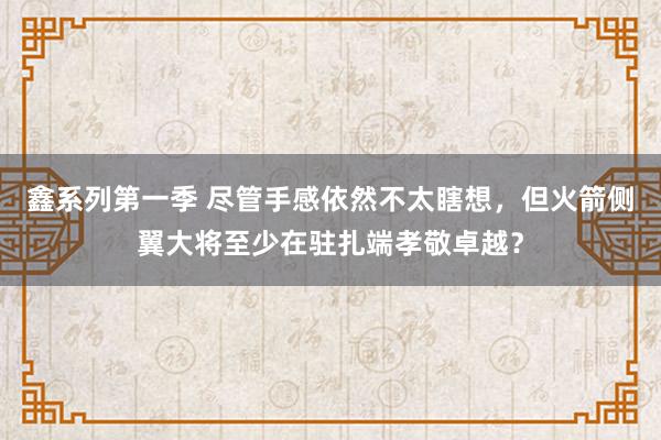 鑫系列第一季 尽管手感依然不太瞎想，但火箭侧翼大将至少在驻扎端孝敬卓越？