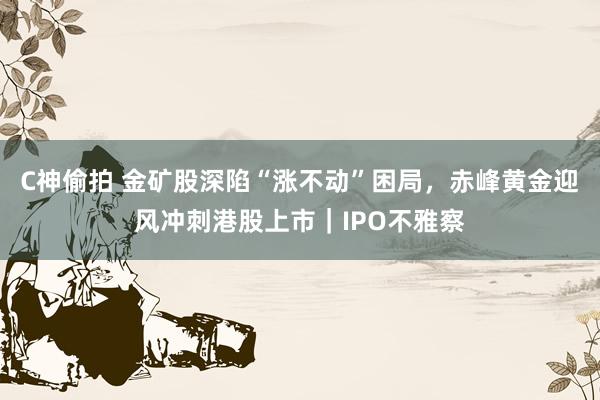 C神偷拍 金矿股深陷“涨不动”困局，赤峰黄金迎风冲刺港股上市｜IPO不雅察