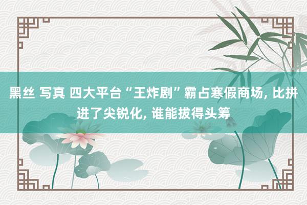 黑丝 写真 四大平台“王炸剧”霸占寒假商场, 比拼进了尖锐化, 谁能拔得头筹